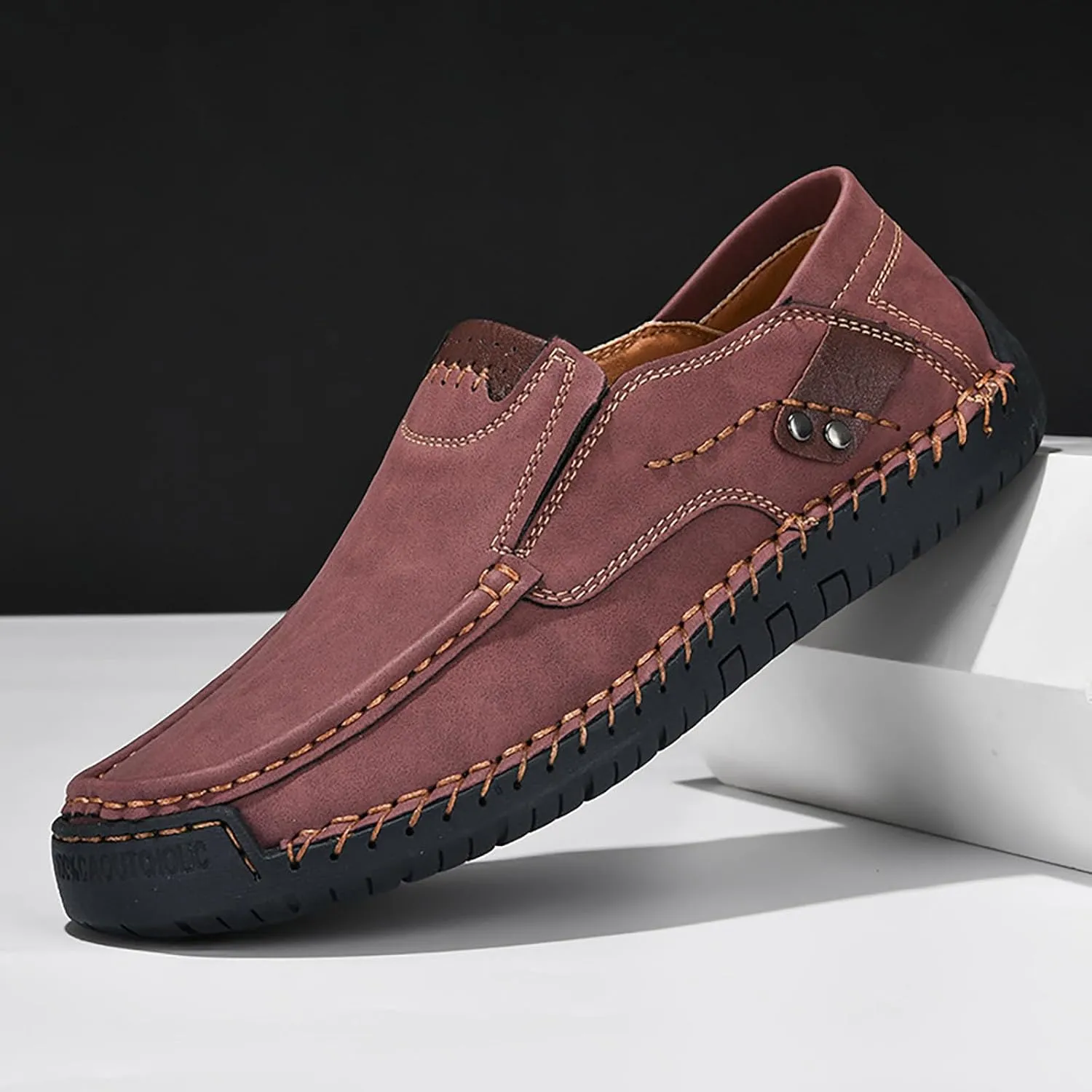 Mens Loafers Casual Slip on Shoes Business Lightweight Refreshing Classic Slippers Walking Driving