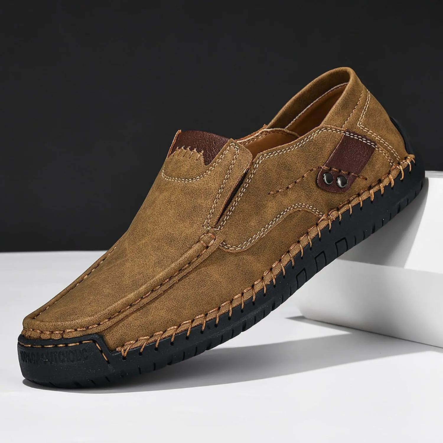 Mens Loafers Casual Slip on Shoes Business Lightweight Refreshing Classic Slippers Walking Driving
