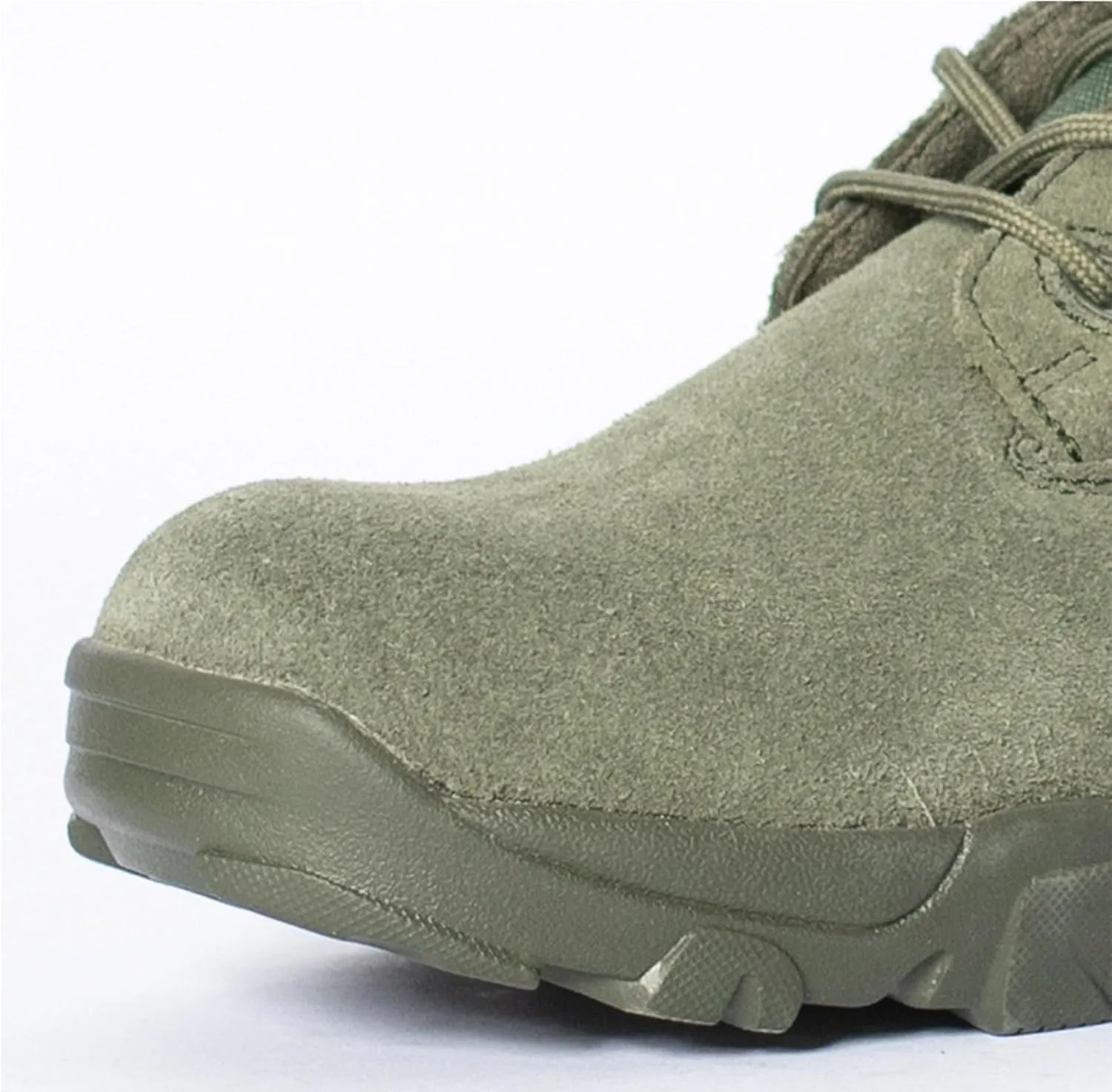 Men's Military Tactical Work Boots Side Zipper Suede Leather Army Combat Boots