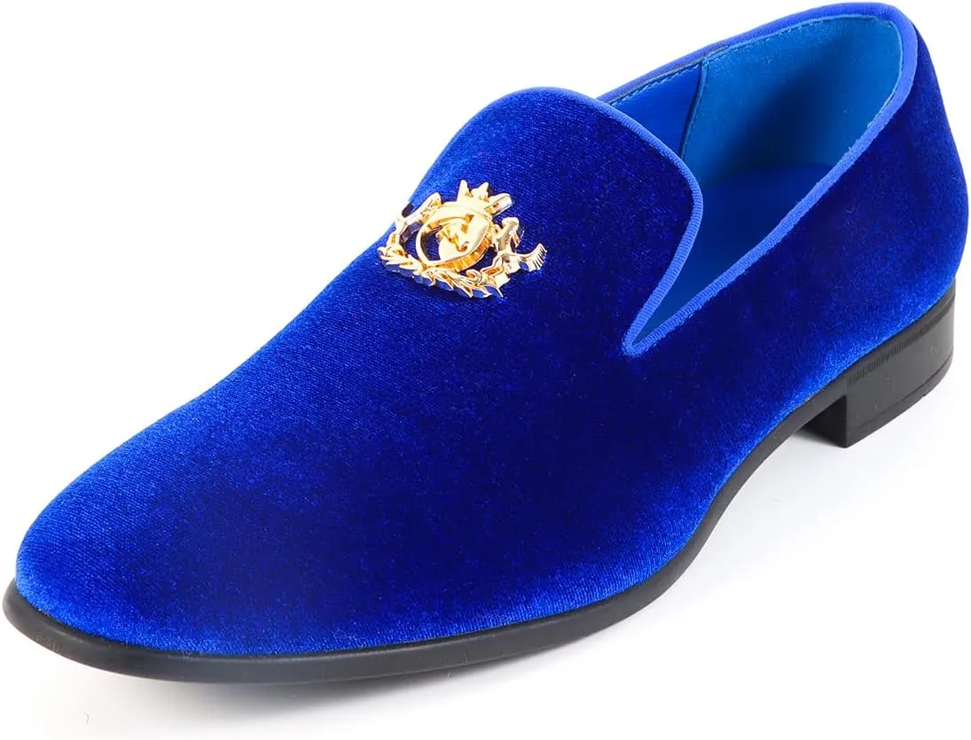 Men's Multiple Colors Penny Slip-on Velvet Loafer Cushioned Suede Tuxedo Dress Shoes Luxurious Smoking Slipper Party Prom Wedding Shoes Comfortable Lightweight