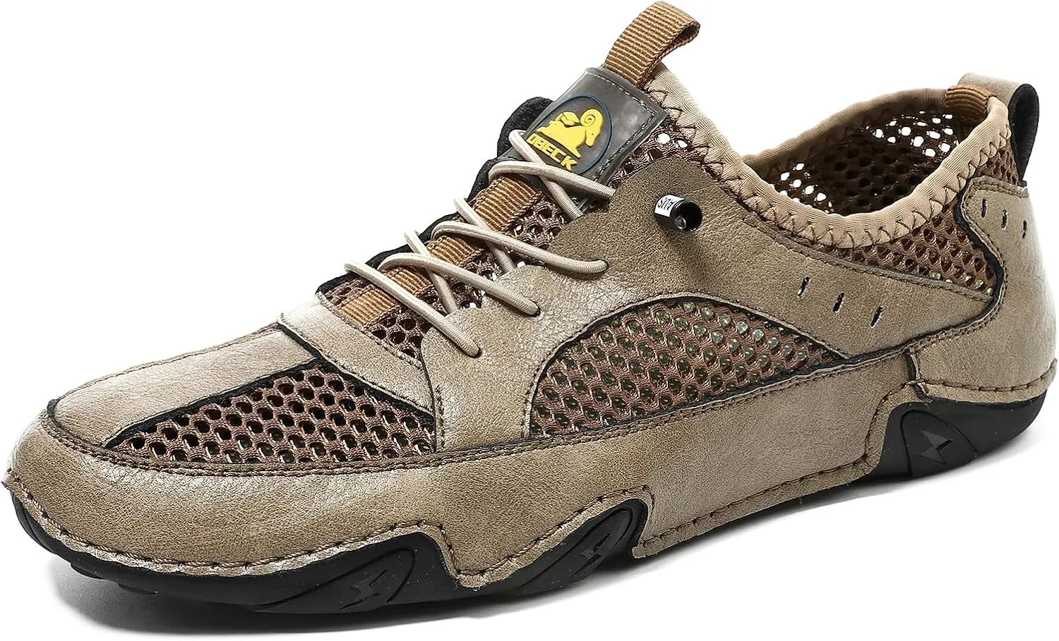 Men's Outdoor Mesh Trail Shoes for Hiking Walking Slip-on Summer Sports Shoes Breathable Non-Slip Lightweight Sneakers