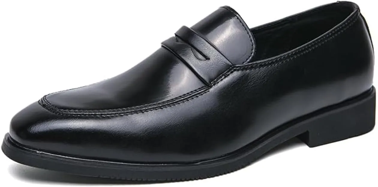 Mens Slip-on Dress Penny Loafer Casual Loafers Shoes for Male Classic Business Work Office Formal Dress Shoes