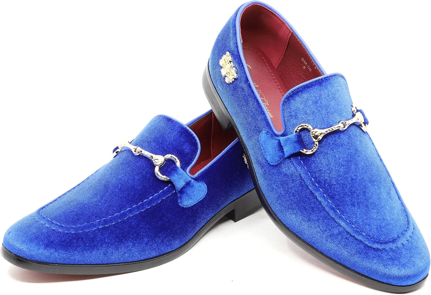 Men's Velvet Designer Classic Dress Tuxedo Smoking Slipper Loafers Slip On Shoes SM-56