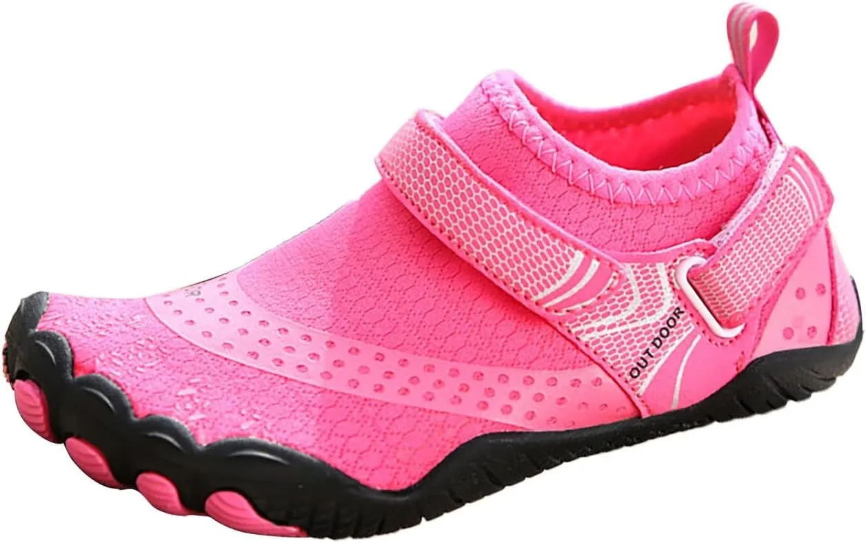 Mens Water Shoes Wide Width Non Slip Athletic Footwear Wide Toe Water Shoes Barefoot