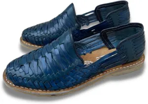 Mexico en la Piel Leather Shoes for Mens, Pull on Comfortable Loafers
