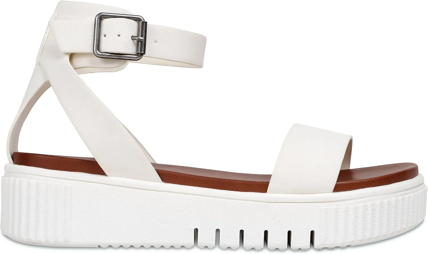 MIA Lunna Womens Open Toe Flatform Platform Sandals