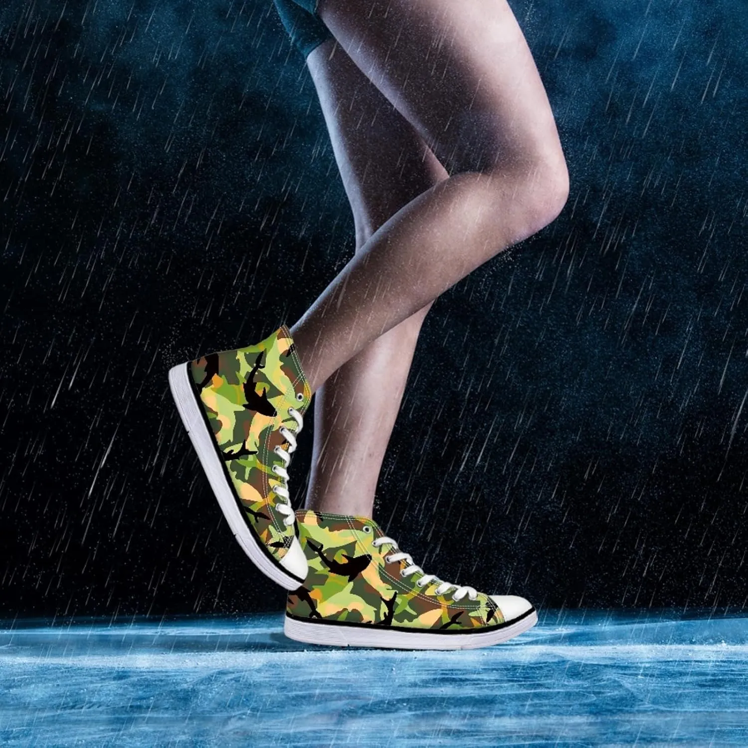 Micoklinlin Canvas Sneakers Women Novelty Canvas Shoes Girls High Top Running Shoes Lace Up Casual Classic Walking Shoes