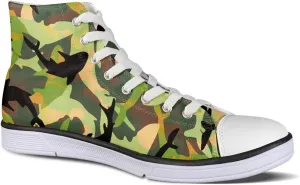 Micoklinlin Canvas Sneakers Women Novelty Canvas Shoes Girls High Top Running Shoes Lace Up Casual Classic Walking Shoes