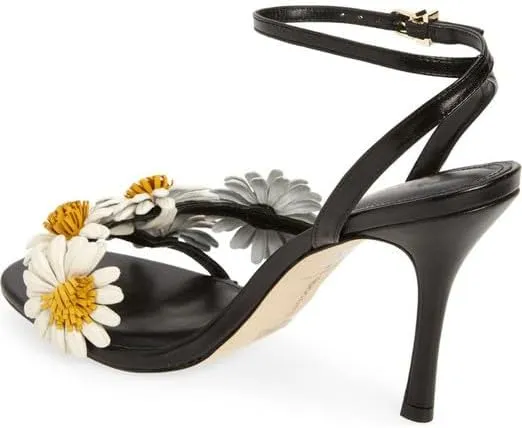 MissHeel Daisy Heels for Women Flower Stiletto Heels Open Toe