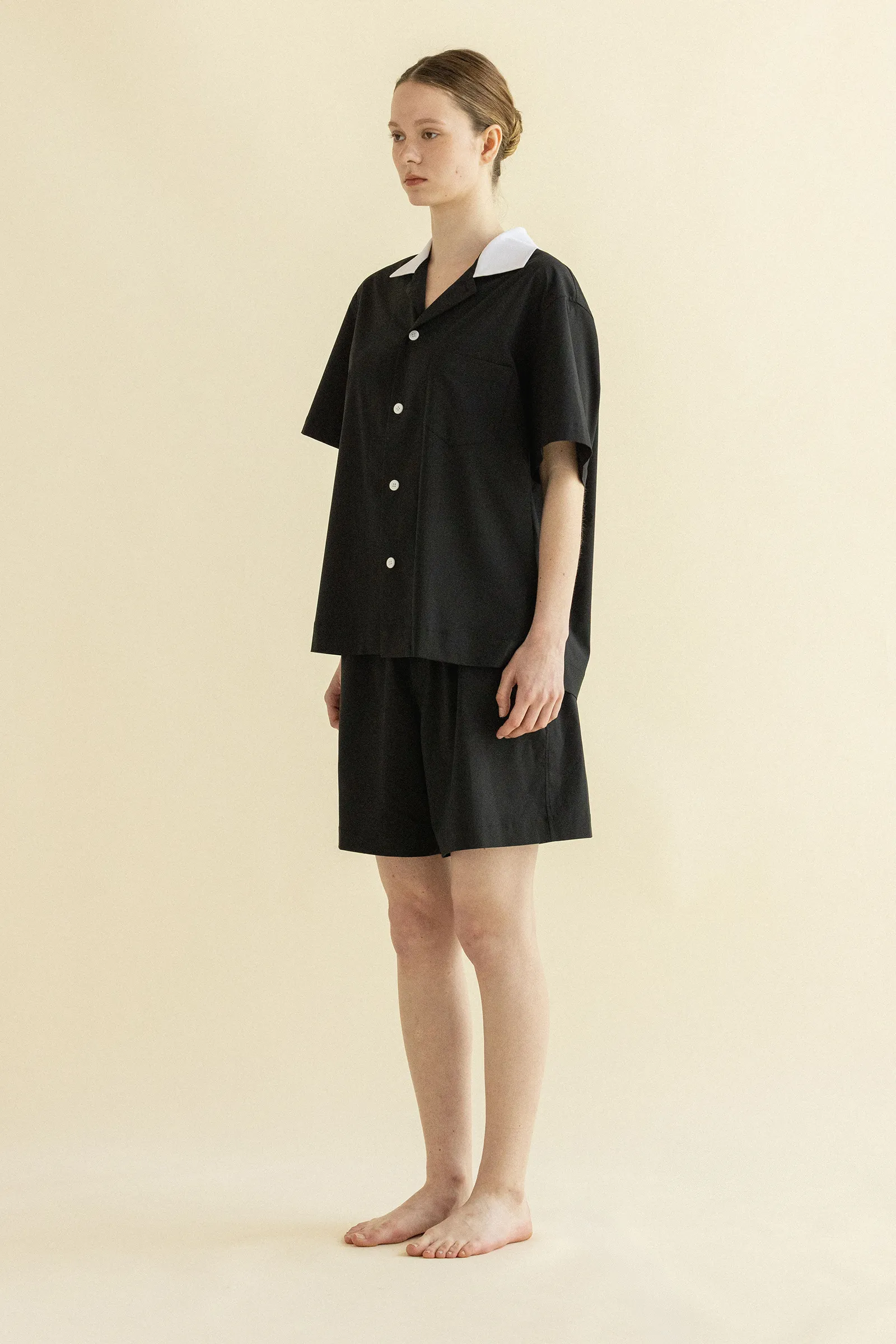 MONO BLACK PAJAMAS SET UP_BLACK