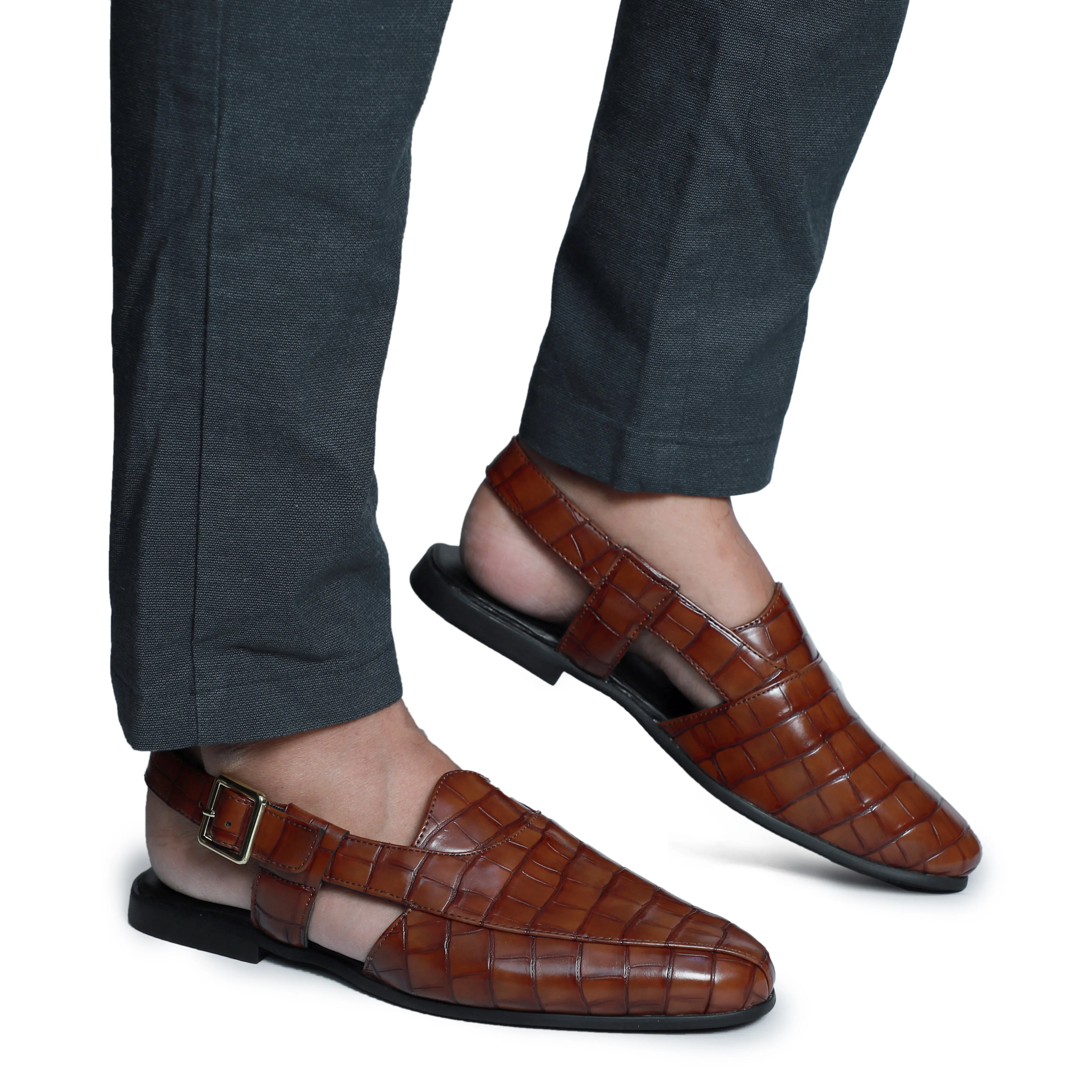 NICHE Peshawari Cherry Croco Posh Sandal