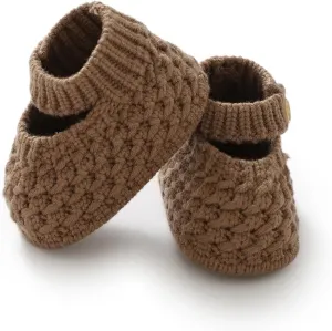 Opewod Baby Booties Hand Knit Boots Slippers Soft Warm First Walkers Socks Shoes for Newborn Infan Boys Girls