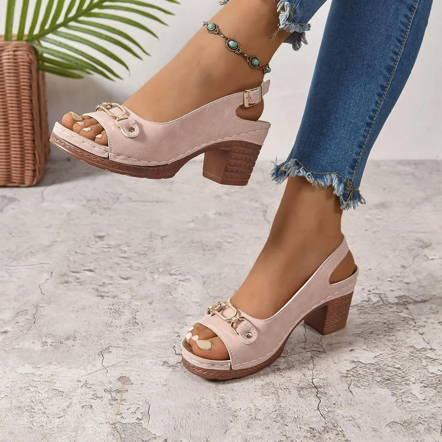 Orthopedic Platform Wedge Sandals for Women Walking Slippers Arch Support Summer Dressy Open Toe Ankle Strap Sandal Sandals Beach Boho Shoes Comfortable Outdoor Shoes