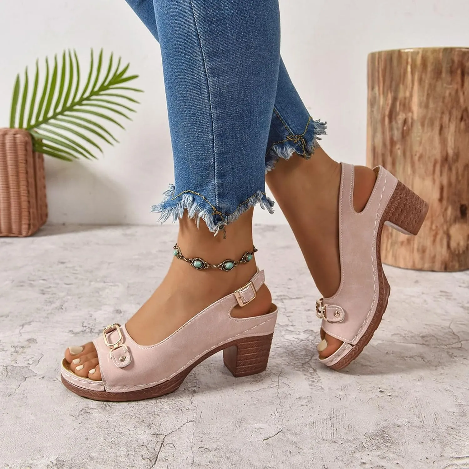 Orthopedic Platform Wedge Sandals for Women Walking Slippers Arch Support Summer Dressy Open Toe Ankle Strap Sandal Sandals Beach Boho Shoes Comfortable Outdoor Shoes