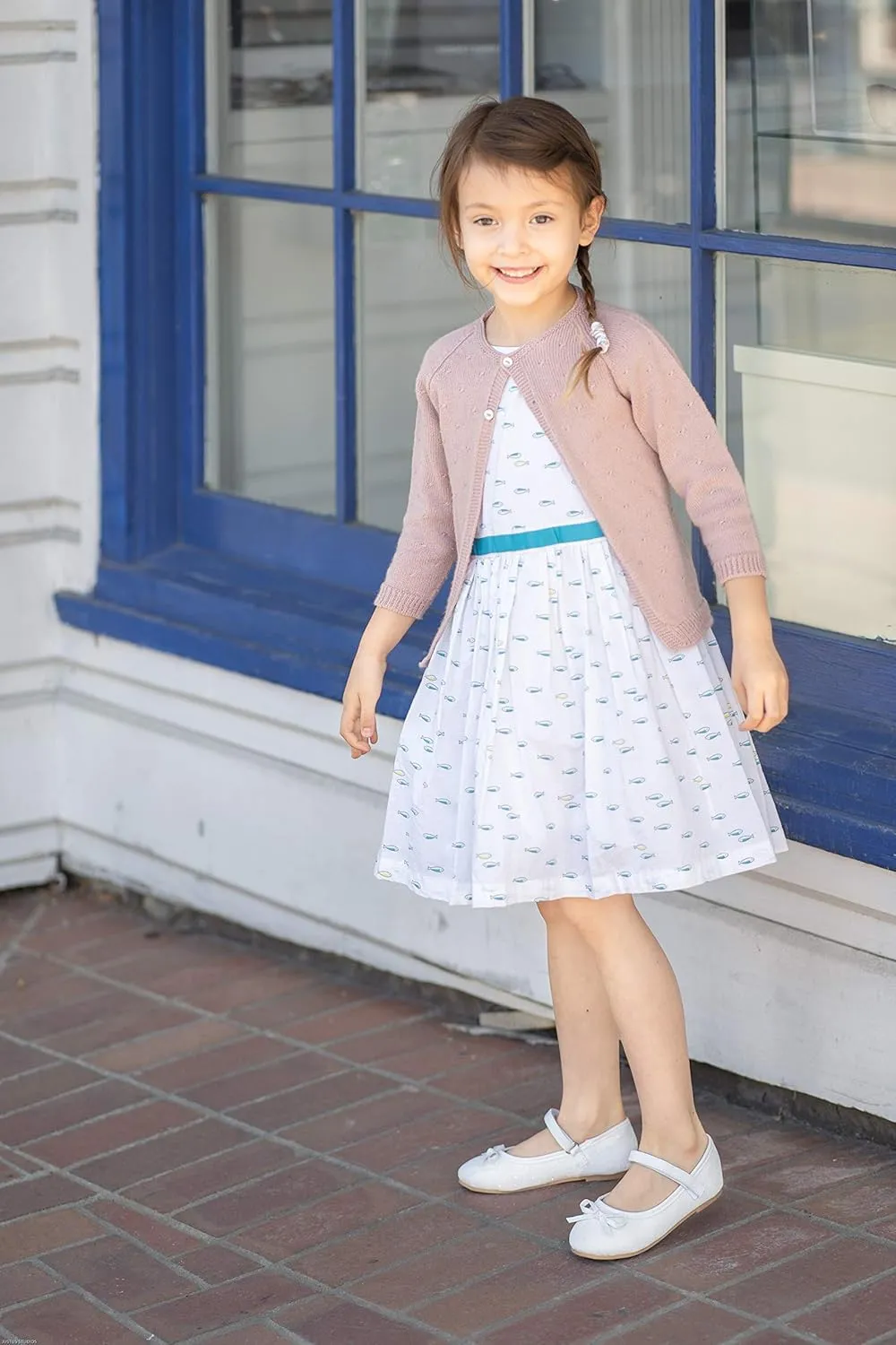 Otter MOMO Toddler/Little Girls Mary Jane Ballerina Flats Shoes Slip-on School Party Dress Shoes