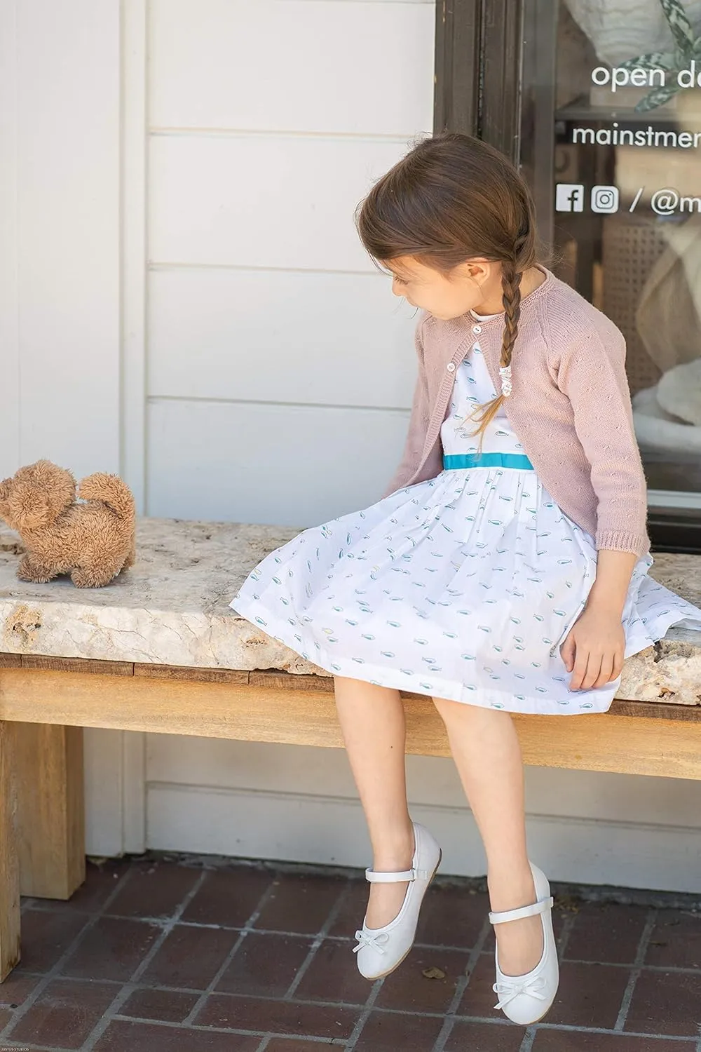 Otter MOMO Toddler/Little Girls Mary Jane Ballerina Flats Shoes Slip-on School Party Dress Shoes