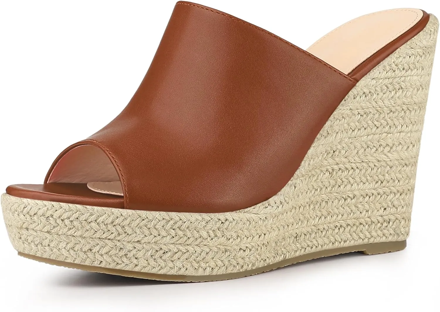 Perphy Open Toe Espadrille Wedge Heel Platform Slide Sandal for Women