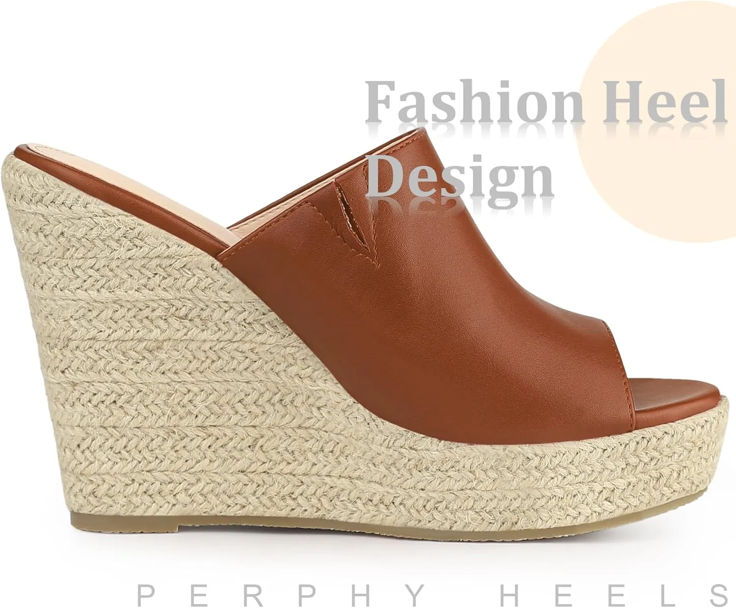 Perphy Open Toe Espadrille Wedge Heel Platform Slide Sandal for Women