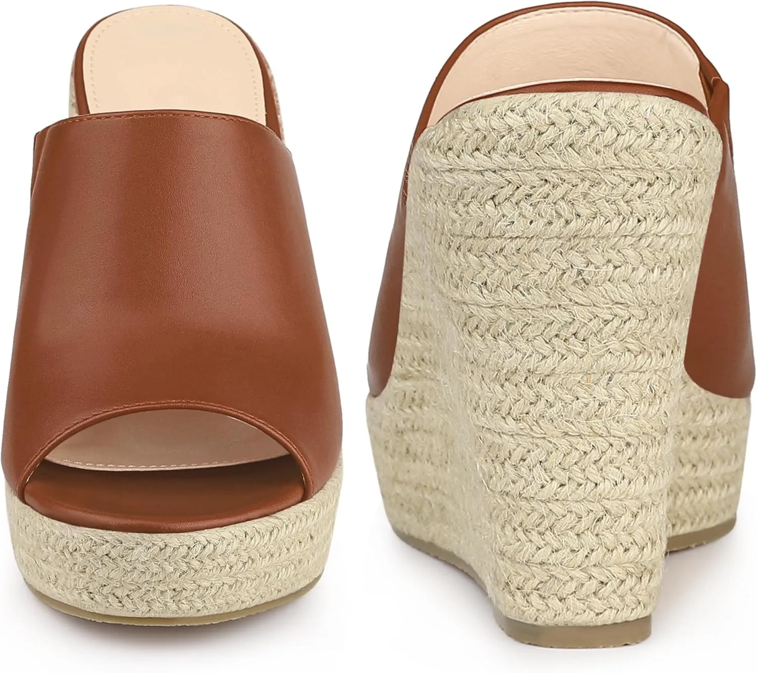 Perphy Open Toe Espadrille Wedge Heel Platform Slide Sandal for Women