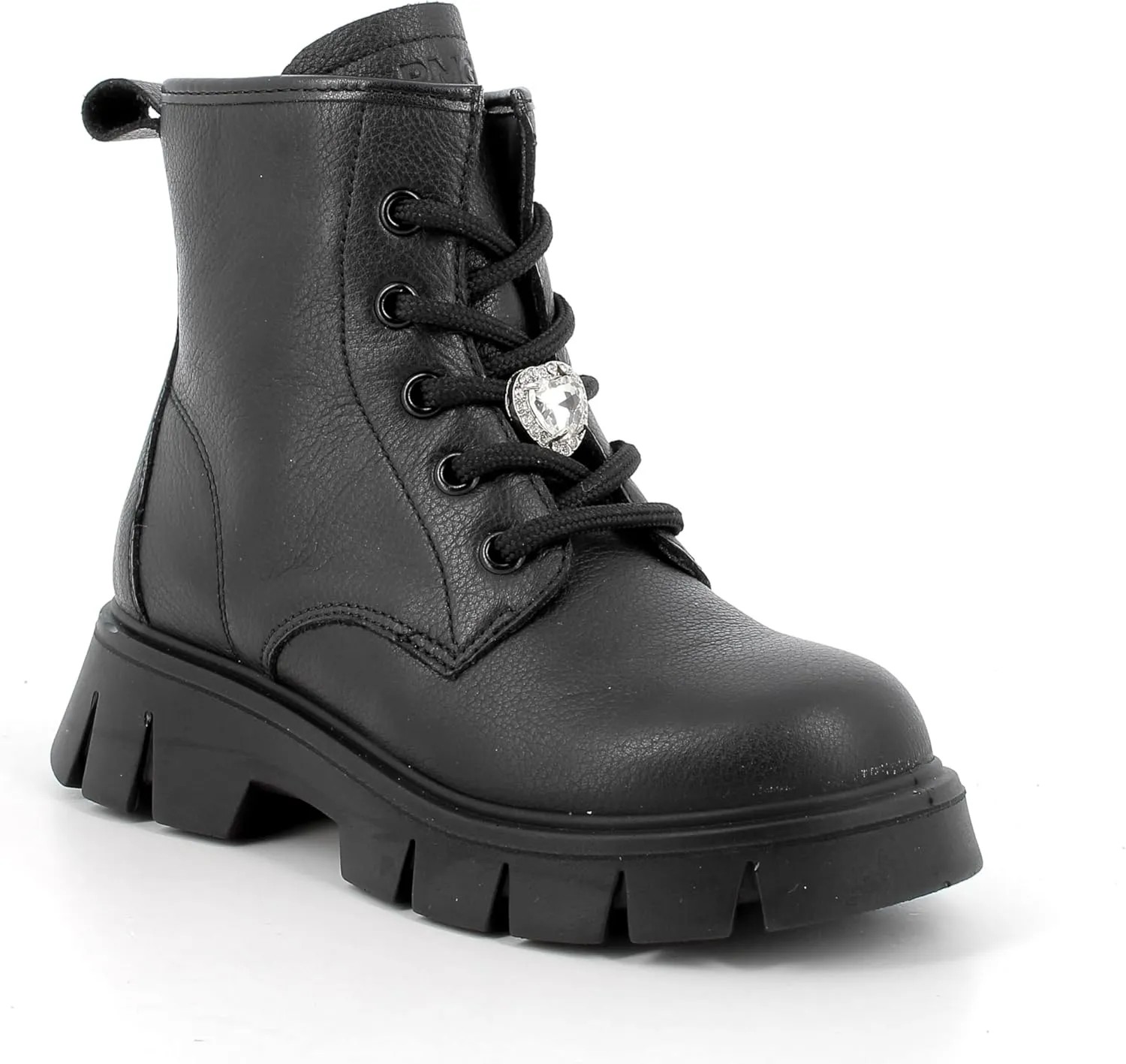 Primigi Randy womens Combat Boot, black, 34 EU