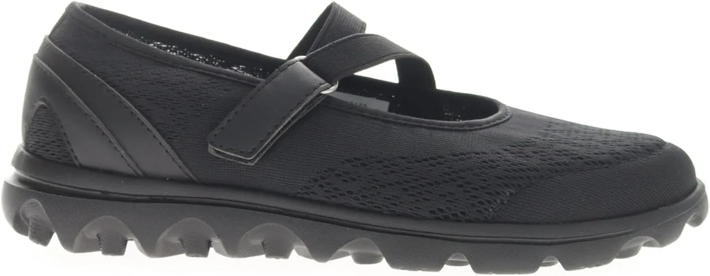 Propet Womens TravelActiv Mary Jane Flats Casual - Black