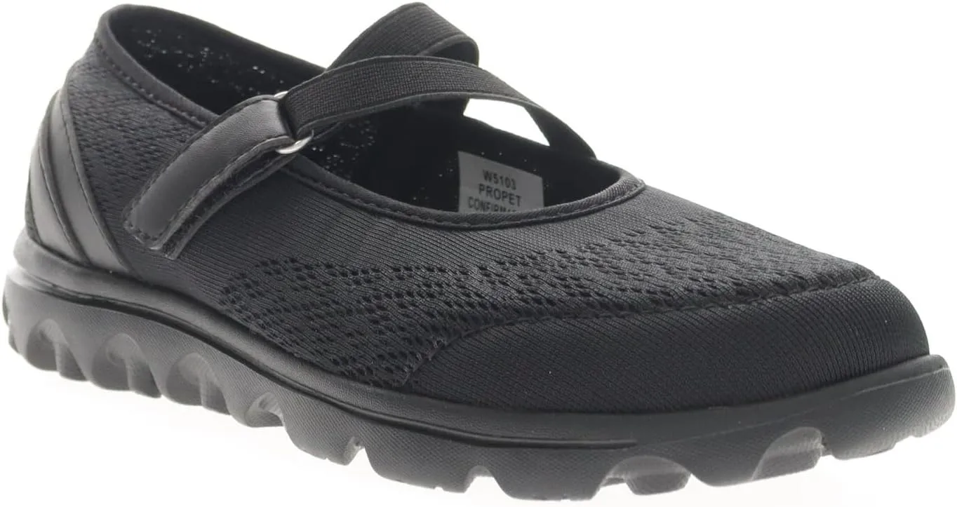Propet Womens TravelActiv Mary Jane Flats Casual - Black