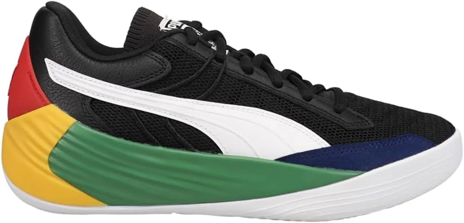 PUMA Mens Fusion Nitro X Black Fives Basketball Sneakers Shoes - Black - Size 7.5 M