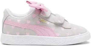 PUMA Toddler Girls Suede Classic Lf Re-Bow V Slip On Sneakers Shoes Casual - Grey - Size 2 M, 38961405