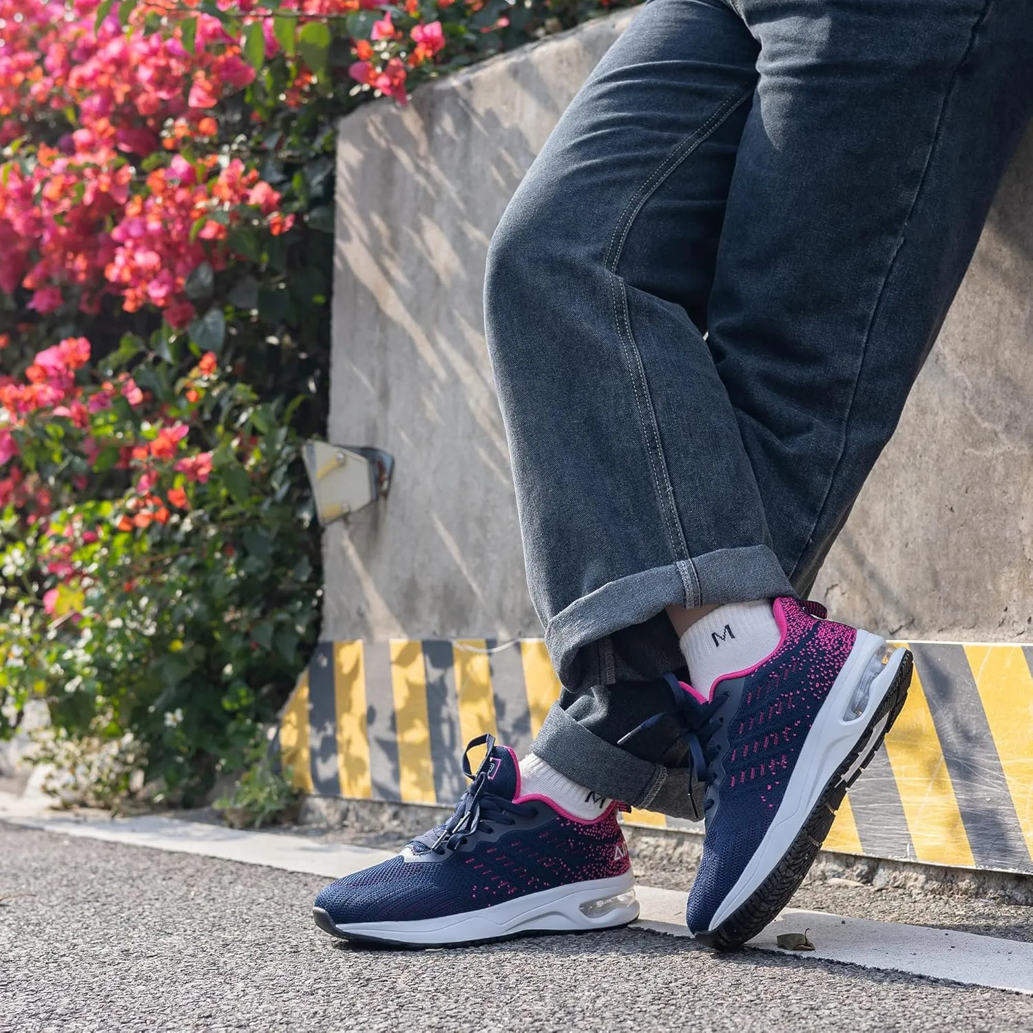 QAUPPE Wide Toe Box Shoes Women Arch Support Running Shoes for Plantar Fasciitis Wide Width Air Tennis Walking Sneakers