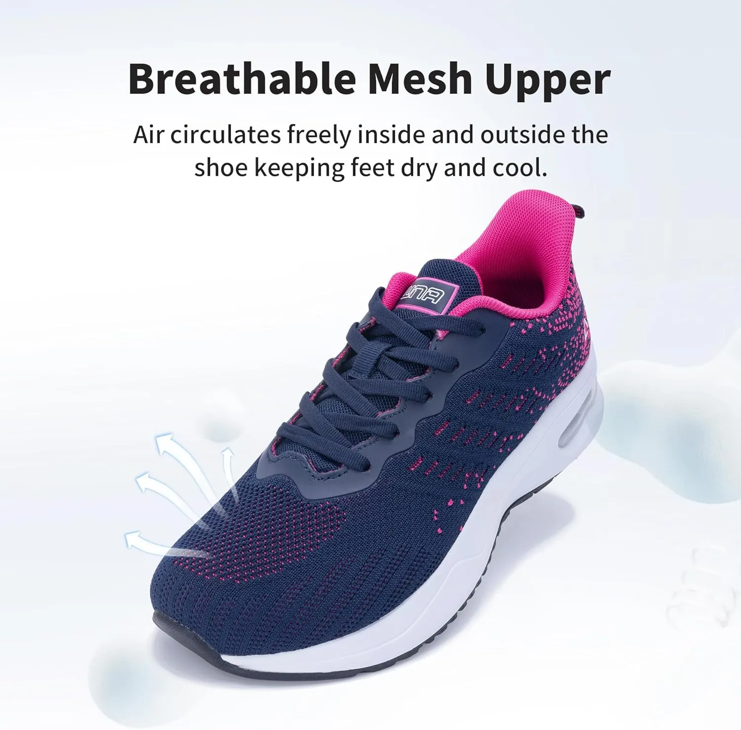 QAUPPE Wide Toe Box Shoes Women Arch Support Running Shoes for Plantar Fasciitis Wide Width Air Tennis Walking Sneakers