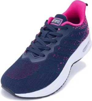 QAUPPE Wide Toe Box Shoes Women Arch Support Running Shoes for Plantar Fasciitis Wide Width Air Tennis Walking Sneakers