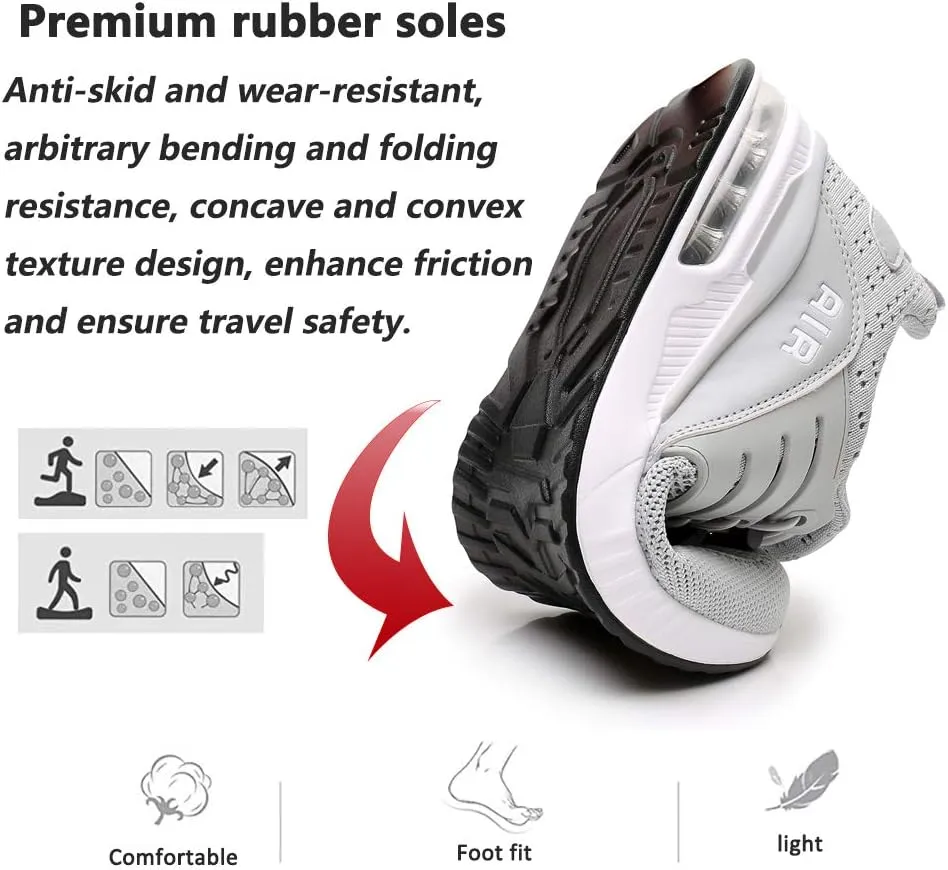 Running Shoes Men Sports Trainers Air Shock Absorbing Sneakers for Gym Fitness Jogging Athletic Walking Casual US7-12(EU39-46)
