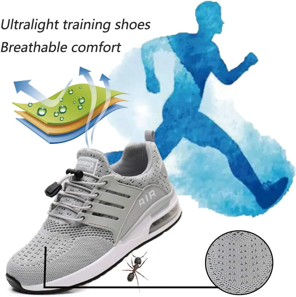 Running Shoes Men Sports Trainers Air Shock Absorbing Sneakers for Gym Fitness Jogging Athletic Walking Casual US7-12(EU39-46)