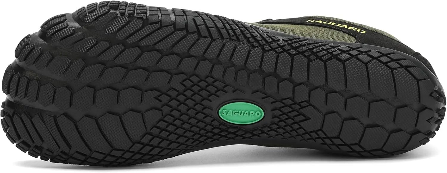SAGUARO Men's Barefoot Shoes Wide Toe Box Minimalist Sneakers Water Shoe Active VII