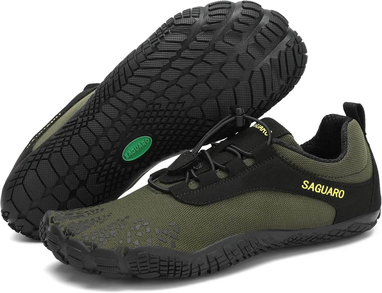 SAGUARO Men's Barefoot Shoes Wide Toe Box Minimalist Sneakers Water Shoe Active VII