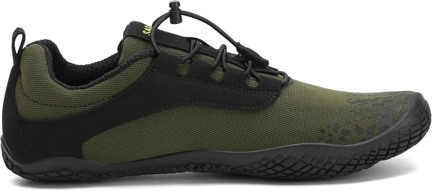 SAGUARO Men's Barefoot Shoes Wide Toe Box Minimalist Sneakers Water Shoe Active VII
