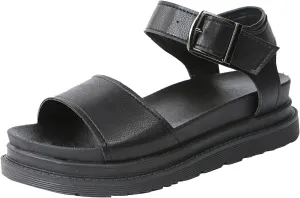 Sandals For Women Open Toes Teen Slippers For Girls Beach Sandal Platform Flats Adjustable Buckle Soft School Shoes