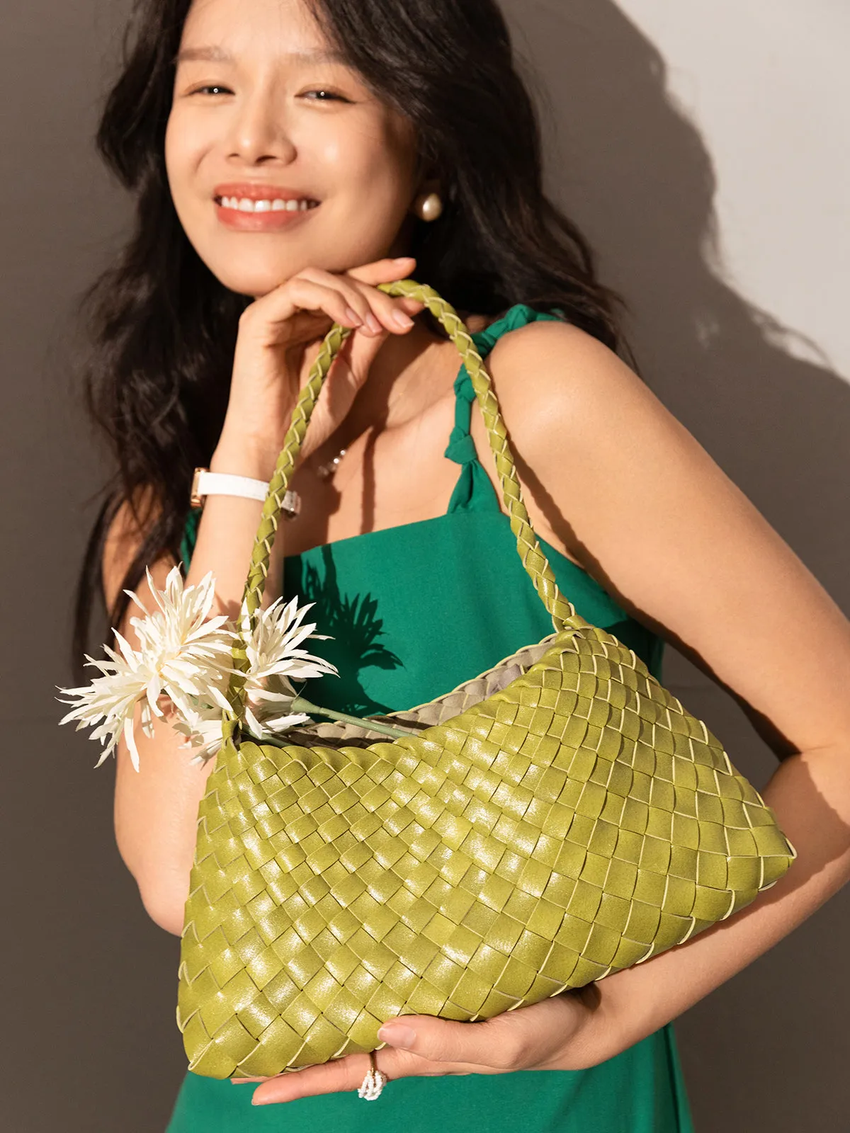 Shoulder Trapezoid Drawstring Flash pricing Bag Remote-controlled Mini Woven