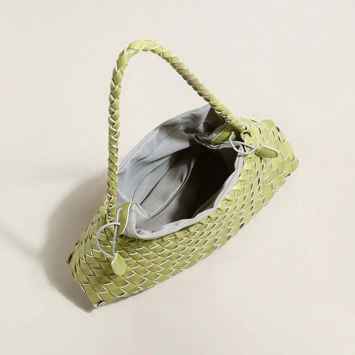 Shoulder Trapezoid Drawstring Flash pricing Bag Remote-controlled Mini Woven
