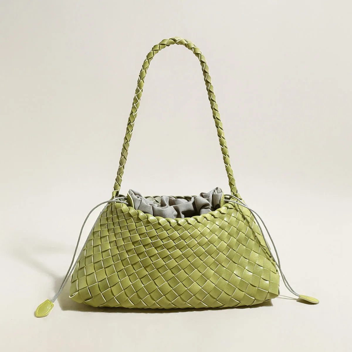 Shoulder Trapezoid Drawstring Flash pricing Bag Remote-controlled Mini Woven