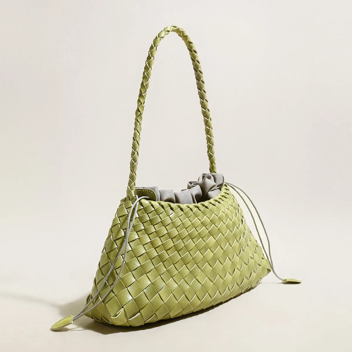 Shoulder Trapezoid Drawstring Flash pricing Bag Remote-controlled Mini Woven