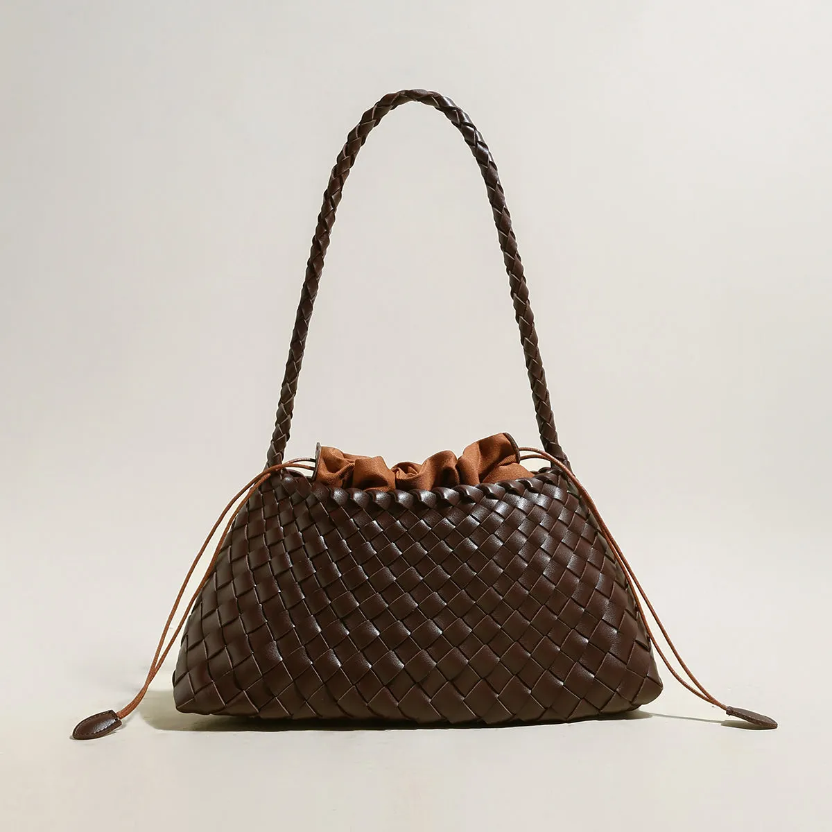 Shoulder Trapezoid Drawstring Flash pricing Bag Remote-controlled Mini Woven