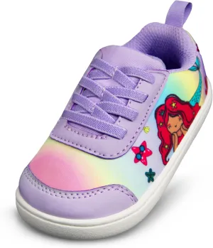 SKYWHEEL Toddler Girls Boys Tennis Shoes Wide Toe Box Barefoot Cartoon Walking Running Sneakers Breathable Slip On Lightweight Shoes for Little Kids