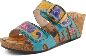 Spring Step L'Artiste Women's BRISEIS - Hand-Painted Slip-On Sandals for Stylish Wanderers