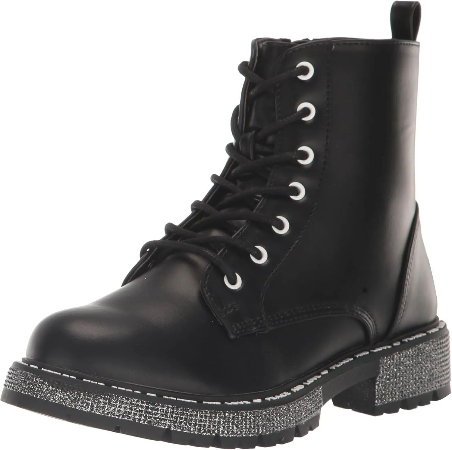 Steve Madden Girl's Wordle Combat Boot