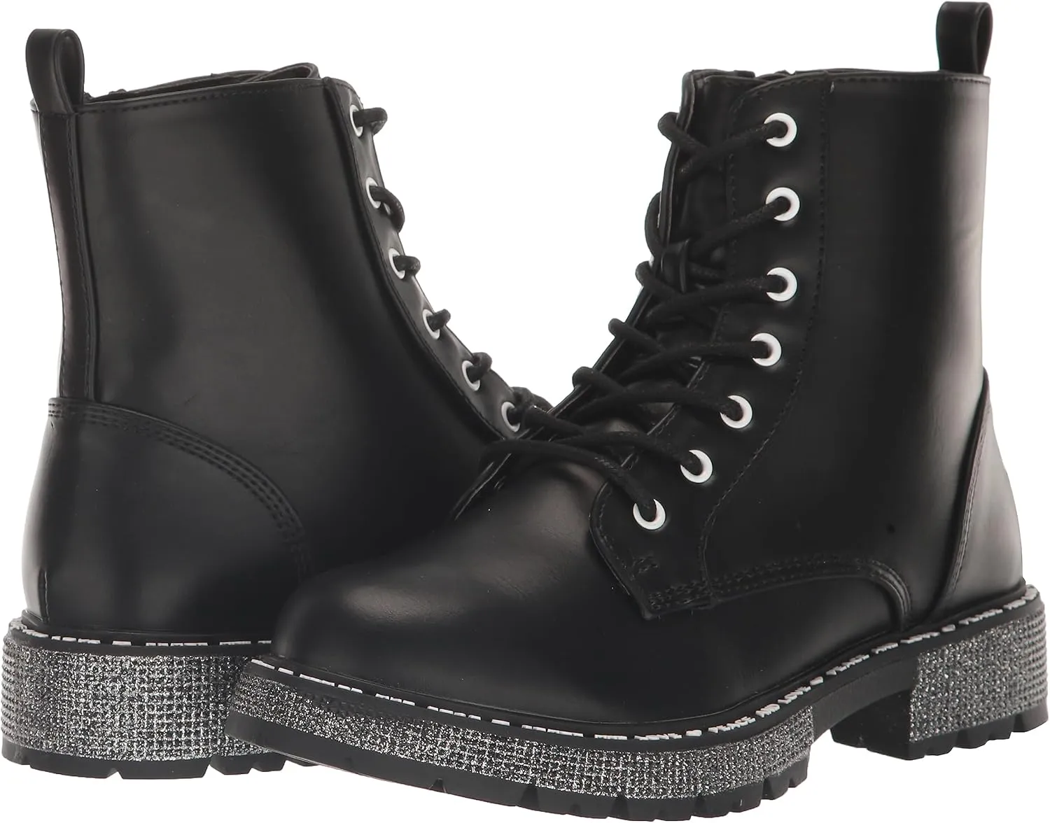 Steve Madden Girl's Wordle Combat Boot