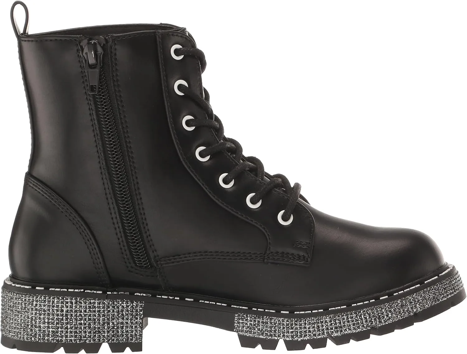 Steve Madden Girl's Wordle Combat Boot