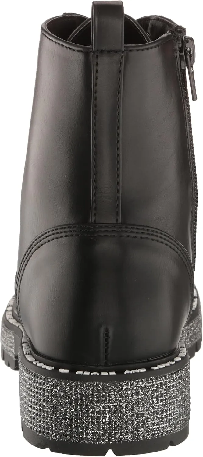 Steve Madden Girl's Wordle Combat Boot