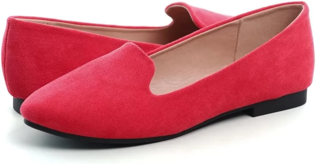 Stunner Women's Flats Classic Candy Colored Cute Slip On Ballet Shoes Soft Solid Dress Flat Shoes
