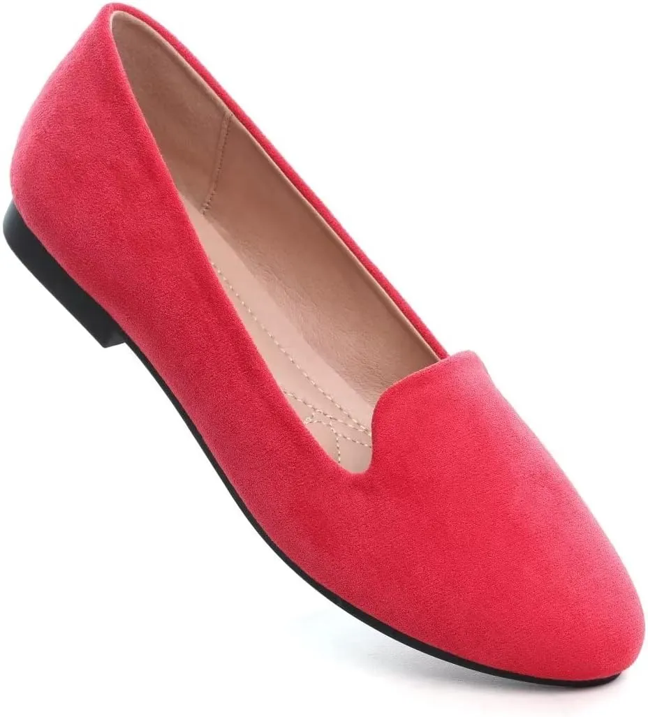 Stunner Women's Flats Classic Candy Colored Cute Slip On Ballet Shoes Soft Solid Dress Flat Shoes